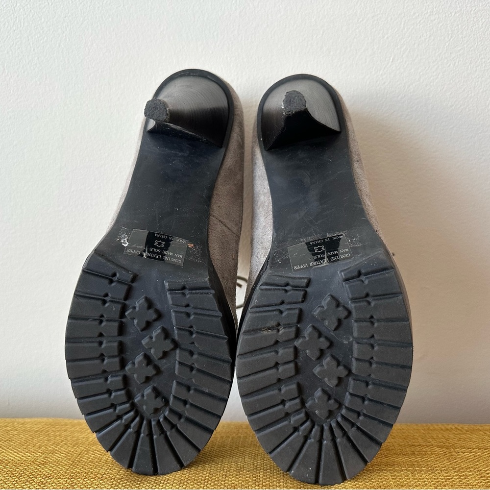 Gray Suede Booties - image 3